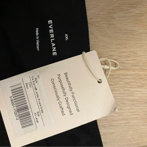Everlane Supima Jersey Black NWT 18 20 XXL - Picture 3 of 7